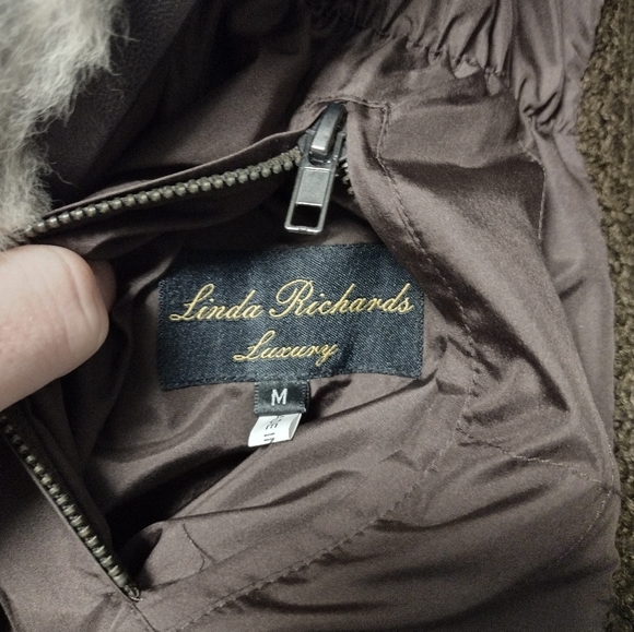 Linda Richards Luxury Reversible Rabbit Fur Silk Vest Jacket Top Medium - Picture 5 of 10